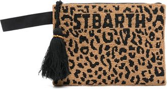 MC2 Saint Barth Aline clutch bag - women - glass/Cotton - OS - Neutrals