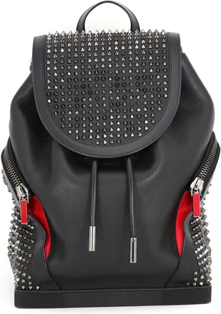Christian Louboutin Black Leather Backpack (Pre-Owned)