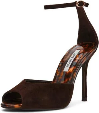 Steve Madden Phillipa Ankle Strap Sandal in Brown/tortoise at Nordstrom, Size 9.5