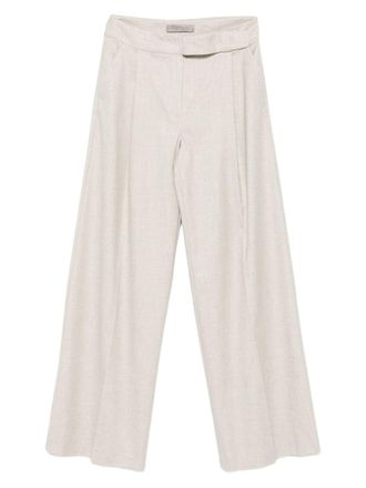 D.exterior D. Exterior Chalk-Colored Trousers