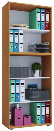 ebuy24 Ebuy24 - Estante De Madera Vcm De Pie Gabinete De Archivo De Ahorro De Espacio Dimensiones Aprox. An. 70 X Al. 184 X T. 37 Cm Estante Elegante De Pie 