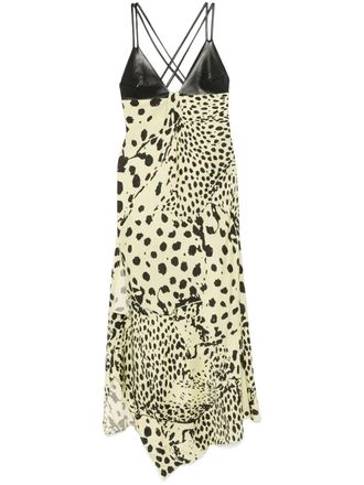 Nanushka Maxi-jurk met print - Zwart