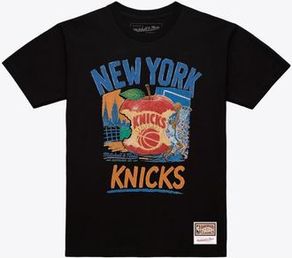 Mitchell & Ness Mens Mitchell & Ness Black New York Knicks Concrete Apple T-Shirt at Nordstrom, Size Small