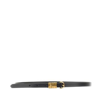 Pinko Leather belt with lettering logo loops Woman XS