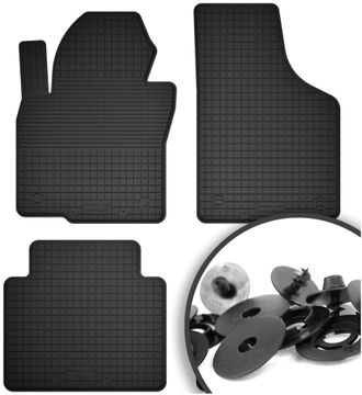 OEM Alfombrillas De Goma + Topes Para: Volkswagen Tiguan I Monovolumen (2007-2015)
