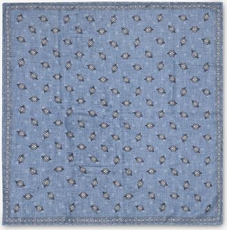 Brunello Cucinelli Seideneinstecktuch mit Rautenmotiven