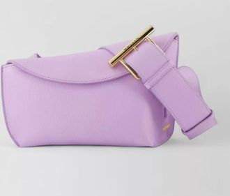 Alexander McQueen t-bar sling crossbody - alexander mcqueen - leather - purple