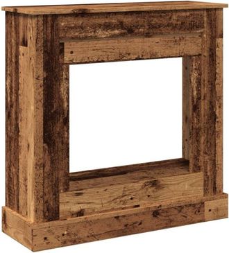 vidaXL Vidaxl - Borde de chimenea madera ingeniería envejecida 90x30x90 cm