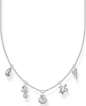 Thomas Sabo Ketting met zeedieren zilverkleurig - Dames - Kettingen - Grijs - ONE Size - Accessoires