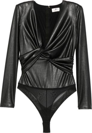 Elisabetta Franchi Body Elisabetta Franchi a maniche lunghe con dettaglio twist