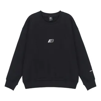 New Balance (WMNS) New Balance Essentials Sweatshirt Asia Sizing Black White AWT23514-BK