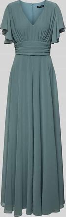 Swing Jumpsuit mit V-Ausschnitt in Gruen, Gr&ouml;&szlig;e 34