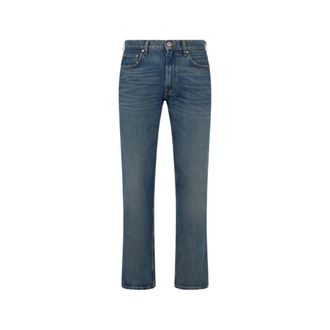 Roberto Cavalli Blue Jeans with Monogram RC - male - Roberto Cavalli - Straight Fit Jeans - Blue - M - Jeans