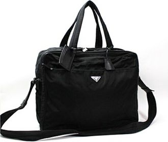 Prada Black Nylon Shoulder Bag (Pre-Owned)