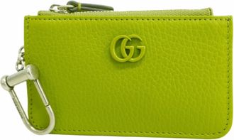 Gucci Green Leather Coin Purse/Coin Case (Pre-Owned)