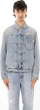 Cycle Roby Trucker Jacket - Heren - Spijkerjassen - Blauw - L - Denim - Jassen