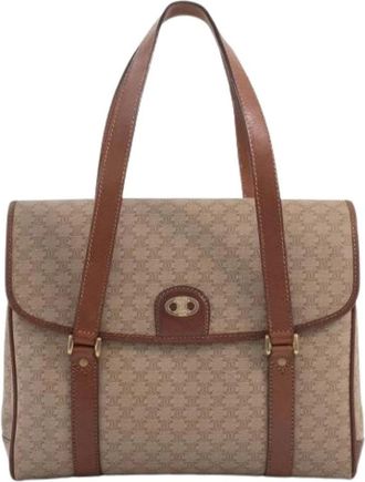 Celine Pre-owned Handbags, female, Beige, Size: ONE SIZE Pre-owned Macadam Tote Bag
