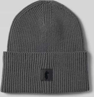 Cotopaxi Beanie mit Label-Detail in Anthrazit, Größe 1