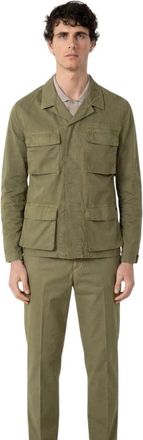 Mason's Flyshirt Delamere Overshirt - Heren - Zomerjassen - Groen - XL - Katoen - Jassen