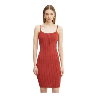 Guess Kleedjes, Dames, Rood, S, Reina Jurk