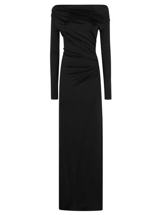 Victoria Beckham Off-The-Shoulder Evening Dress In Viscose Blend