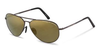 Porsche Design P8508 O Mens Sunglasses Brown Size 64