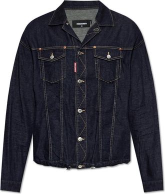 Dsquared2 Denim jack capsule Summer Lovers - Heren - Spijkerjassen - Blauw - 2XL - Denim - Jassen