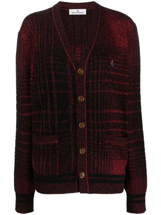 Vivienne Westwood Cardigan con ricamo Orb - Nero