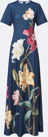 LEO LIN Vestido largo Alice floral