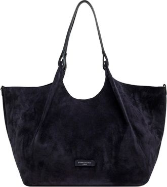 Gianni Chiarini Womens Shoulder Bag Dua Suede Midnight Blue