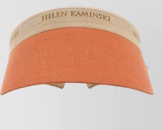 Helen Kaminski linen brooke visor hat wide brim