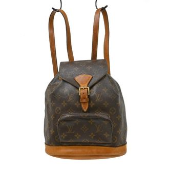 Louis Vuitton Vintage Montsouris Monogram Canvas Brown Canvas Backpack Bag (Pre-Owned)