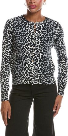 Brodie Leopard Cashmere-Blend Cardigan