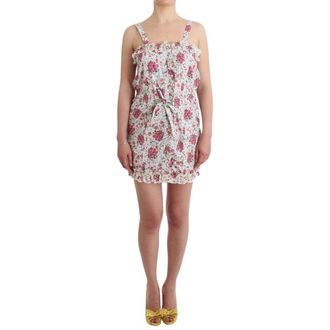 Ermanno Scervino Beach Mini Jurk - Dames - Korte kleedjes - Veelkleurig - L - Katoen - Kleedjes