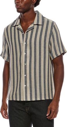 Slate & Stone Camp Collar Textured Weave Shirt