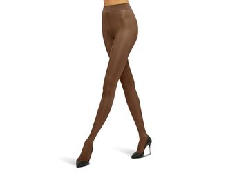 Wolford Satin Touch 20 Womens Tights Hose Coca : XS (411-53 - 99-143 lbs), Cotton/Nylon/Satin