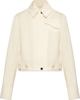 Sportmax Sportmax, Light Jackets, female, Beige, Size: S Finanza Jacket