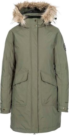 Trespass Womens Bettany DLX Down Jacket in Green - Size 14 UK