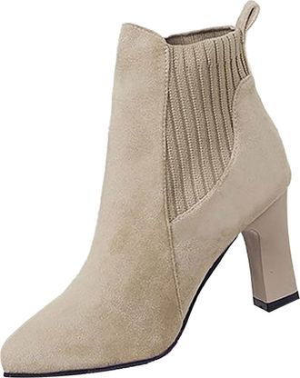 Generic Mesh Boot for Women Breathable Shoes Casual Shoes Unisex Lightweight Work Shoes Sporty Breathable Work Trainers Warm Booties Women Boots (Khaki, 5.5)