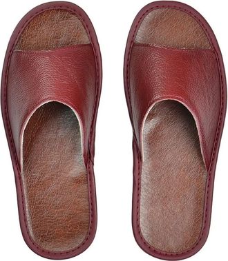 Generic Womens Slippers Cow Leather slippers men big sizes Linen home male indoor house for Mens slippers women man slipper soft Flat shoes