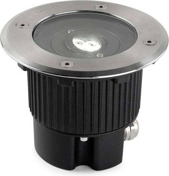Leds - C4 Ledkia - Leds-C4 Gea - Faretto da incasso a terra da esterno a led in acciaio inox lucido 12,5 cm 549 lm 4000K IP67