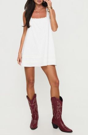 Princess Polly Alanah Sleeveless Minidress in White at Nordstrom, Size 2