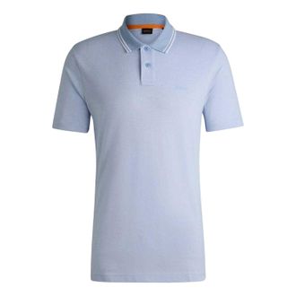 HUGO BOSS Heren Peoxfordnew Poloshirt met korte mouwen (Blauw)