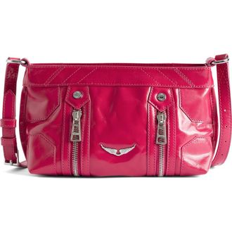 Zadig&Voltaire Sunny Mood Vintage Patent Crossbody Bag in Podium at Nordstrom