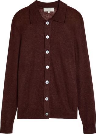 STUDIO NICHOLSON Hamto Mohair-blend Cardigan - Brown - XL