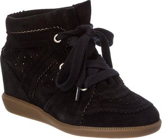 Isabel Marant Bobby Suede Wedge Sneaker