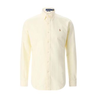 Polo Ralph Lauren Custom-Fit Gestreept Overhemd - Heren - Casual Overhemden - Roze - S - Katoen - Overhemden
