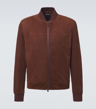 Ermenegildo Zegna Suede bomber jacket