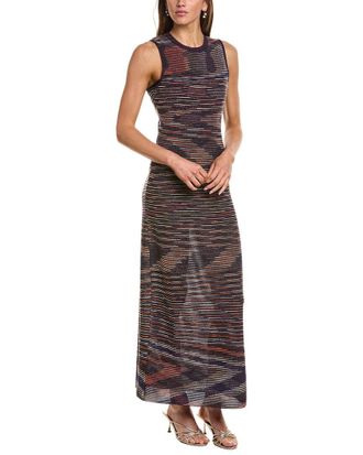 M Missoni Abito Lungo Wool-Blend Midi Dress