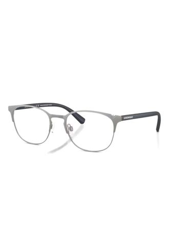 Emporio Armani round-frame glasses - Grey